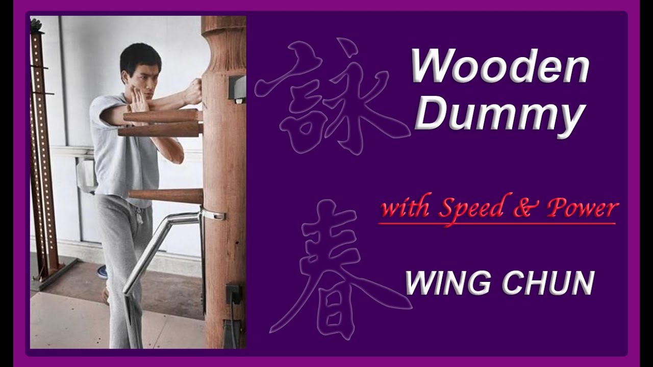Wooden Dummy with SPEED and POWER - Wing Chun Mook Jong