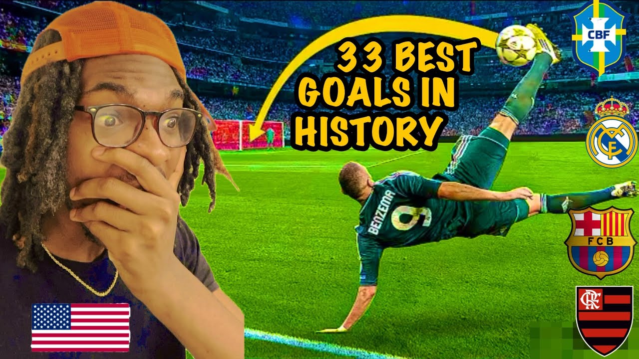 WOW! As A FOOTBALL NOOB I'm IMPRESSED! | AMERICAN Reacts “33 BEST Goals in FOOTBALL History“