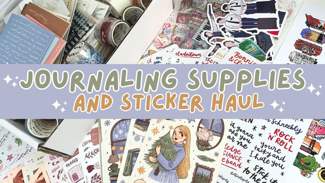 Journaling Supplies Haul | Journal Say, Marigona Suli & more