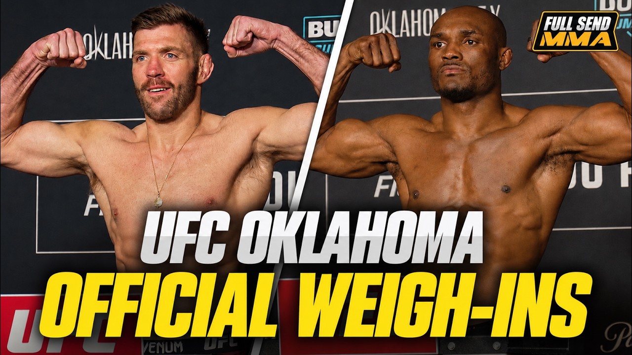 UFC Oklahoma Official Weigh Ins, Dricus Du Plessis VS Kamaru Usman (Full Video)