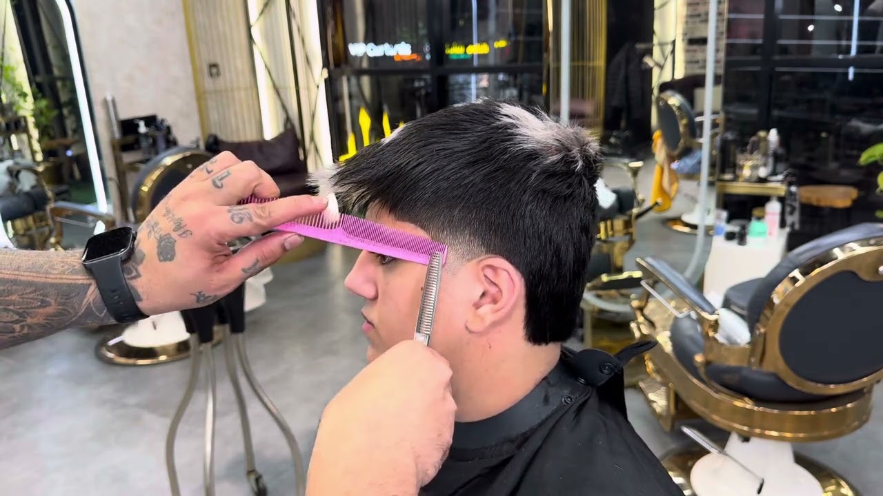 How to do taper fade .آموزش تيپر فيد