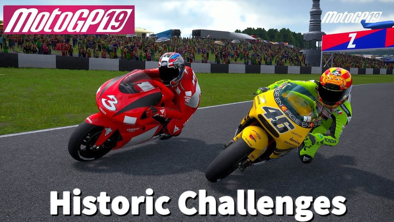 MotoGP 19 | Historic Challenges #1 | Rossi at Donington Park Circuit | 500cc