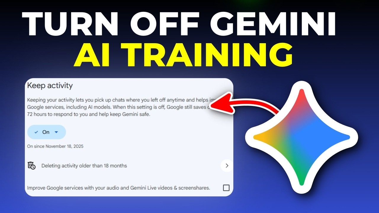 How to Turn Off Gemini AI Training on Your Data