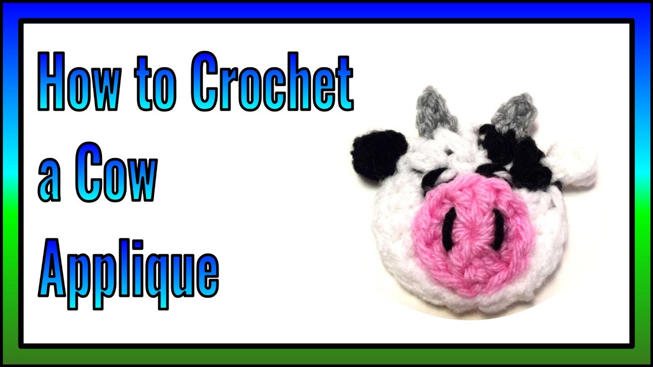 How to Crochet a Cow Applique