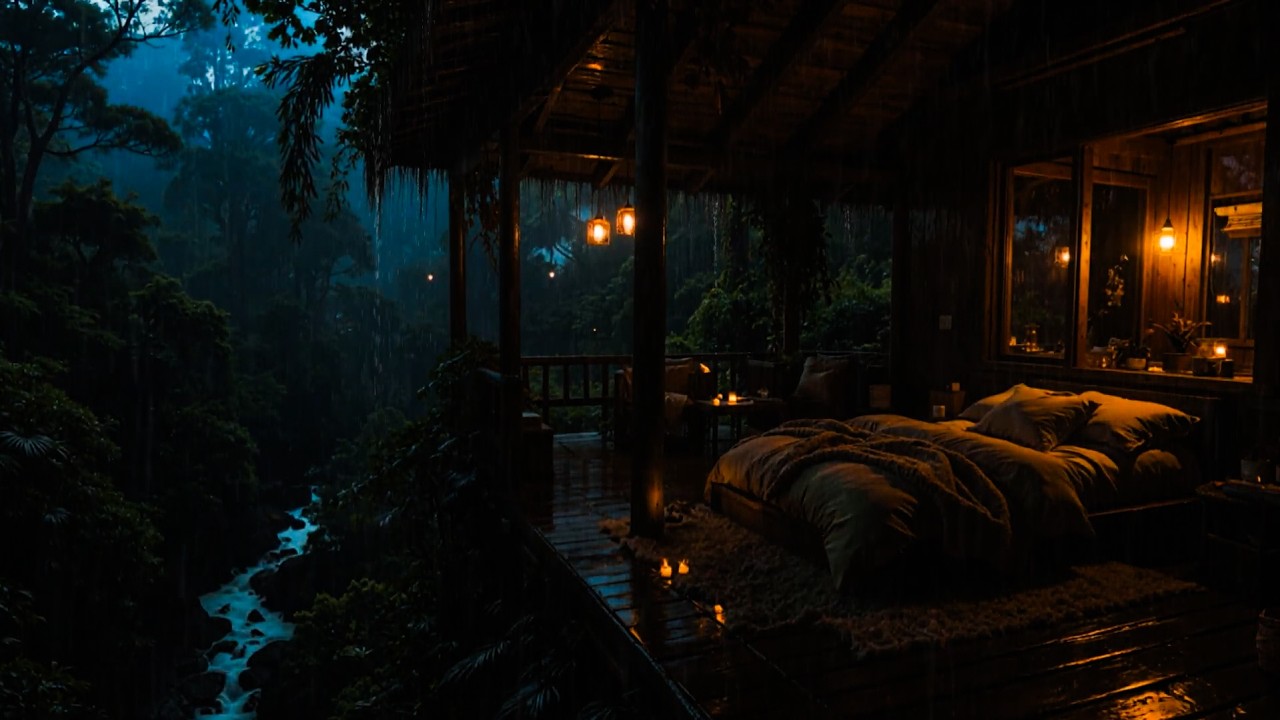 Sleep Better with the Sound of Rain | Realistic, Warm Rain Sounds for Long-Term Insomnia Relief 🌧️🌙