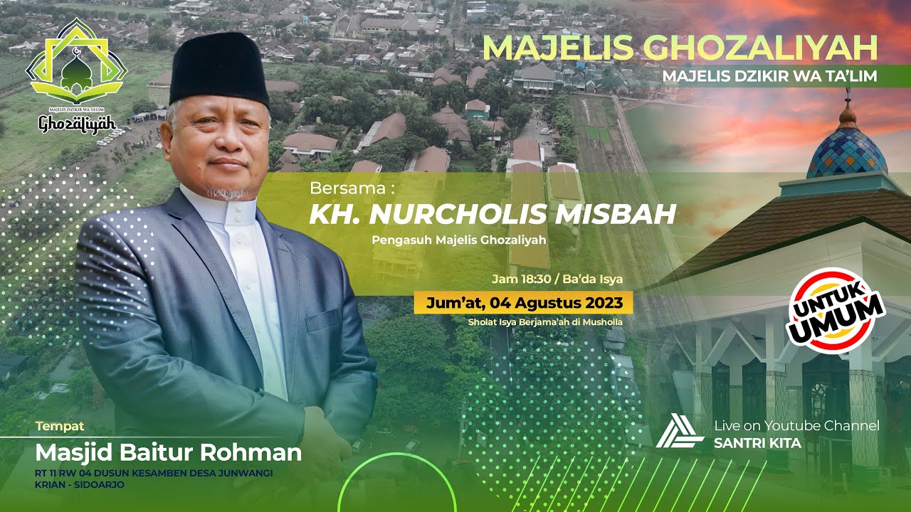 🔴LIVE Majelis Dzikir wa Ta'lim Ghozaliyah Junwangi-Masjid Baitur Rohman-Dsn Samben, 04 Agustus 2023