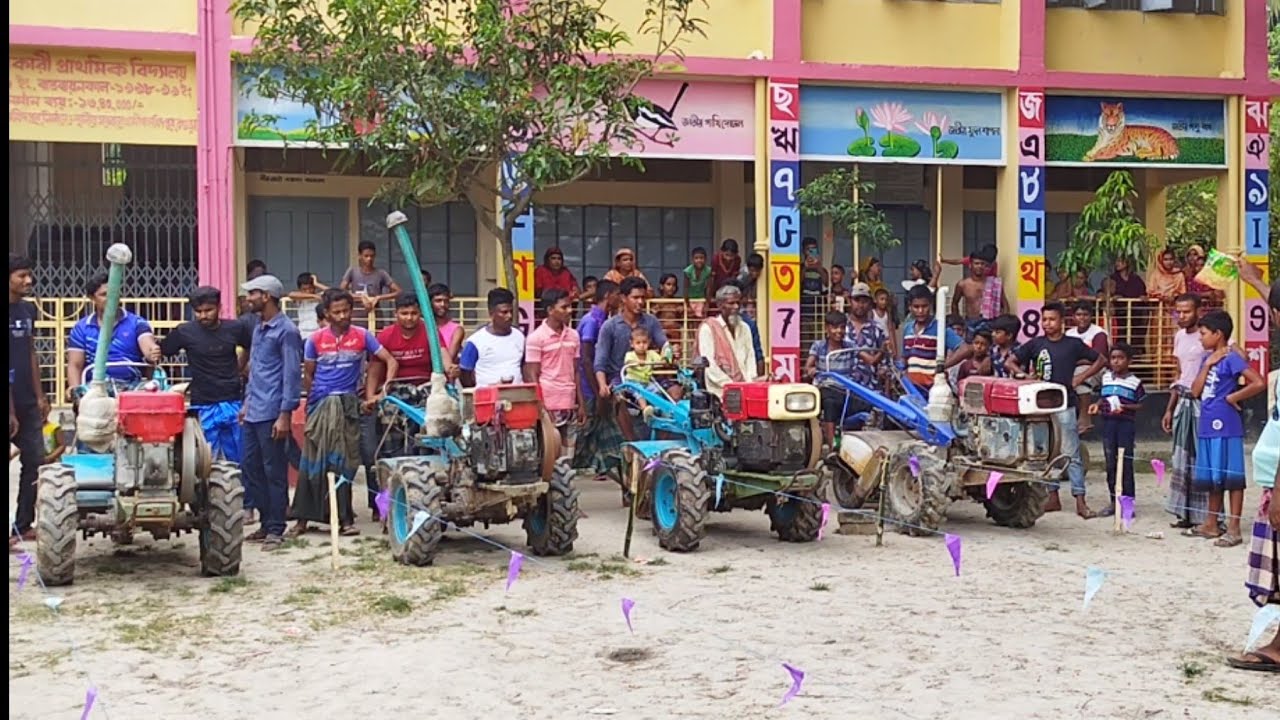 Power tiller competition পাওয়ার টিলার প্রতিযোগিতা।