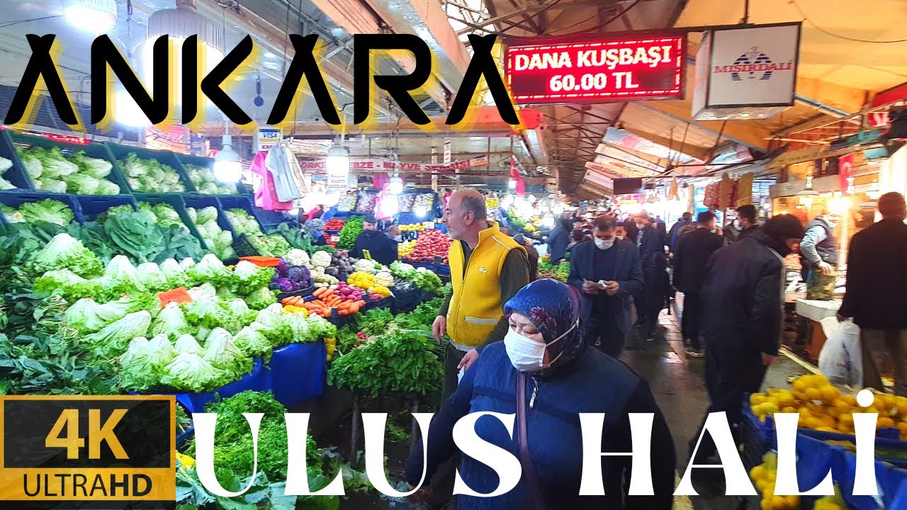 Ankara Ulus Hali | Ankara Ulus Bazaar | Ulus Ankara Walking Tour 4K 2021 | Ulus Fishermen's Bazaar