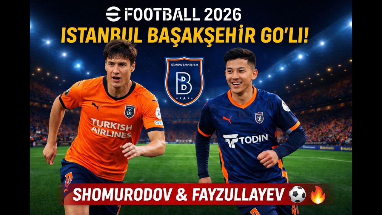 “Eldor Shomurodov and Abbos Fayzullayev playing for Başakşehir”