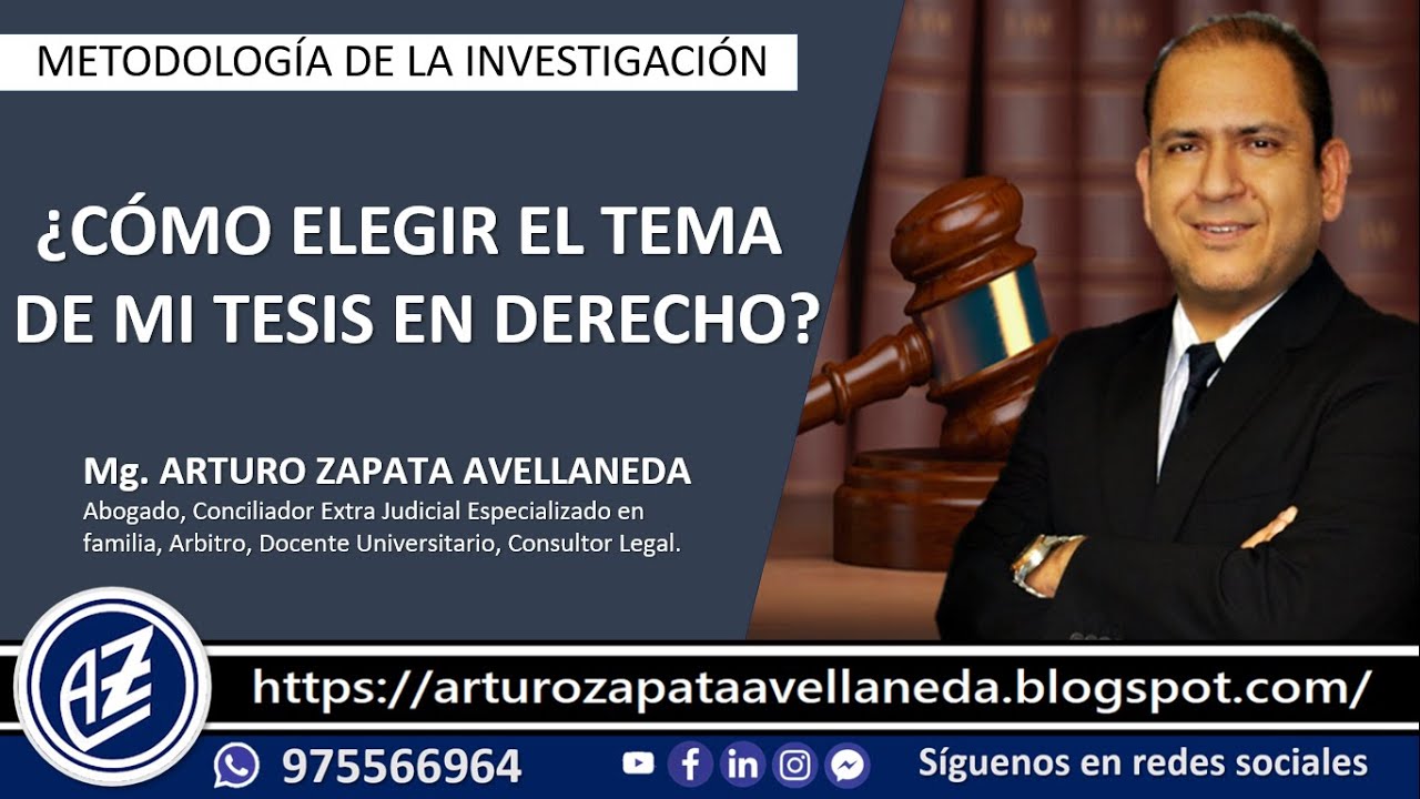 ❱❱❱ AZ LEGAL: ¿CÓMO ELEGIR EL TEMA DE MI TESIS EN DERECHO? #TesisDerecho