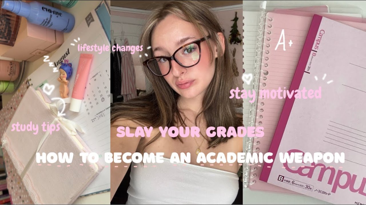 HOW TO BECOME AN ACADEMIC WEAPON | lifestyle, study hacks, organization 💗🎀