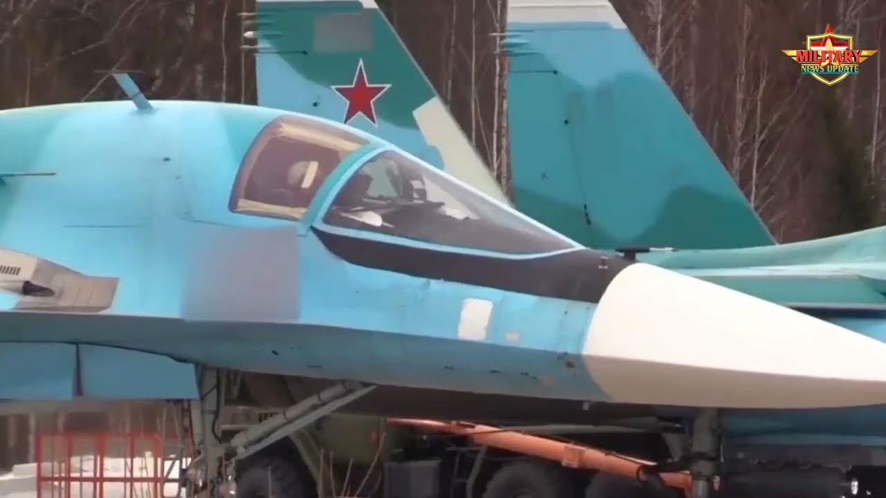 The Su-24M is carrying the new Kh-31PM anti-radar missile.