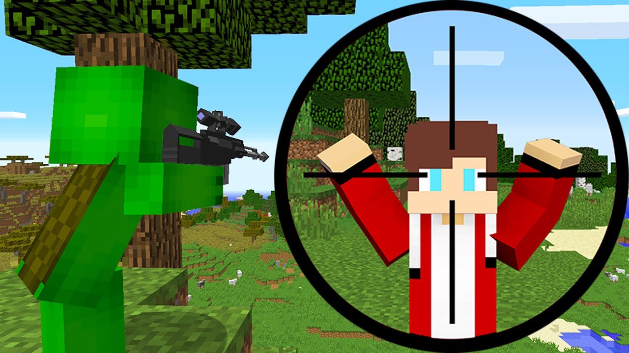 銃を装備した鬼と逃走中した結果！？【まいくら・マインクラフト】