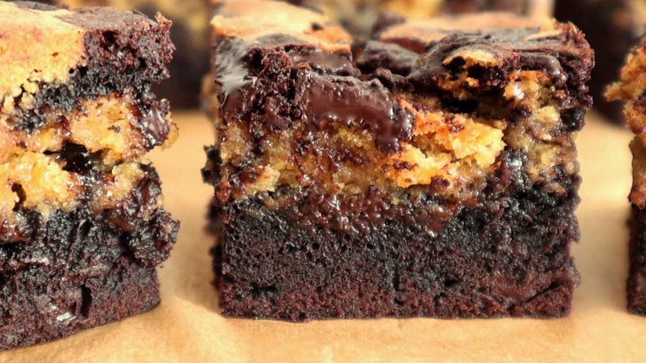 Сделано с половиной brownie и половиной шоколадной чип печенье!
