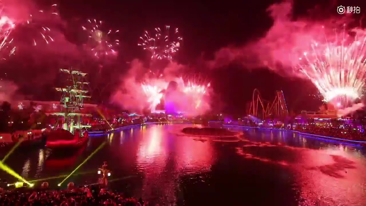 2017珠海長隆海洋王國跨年倒數煙花