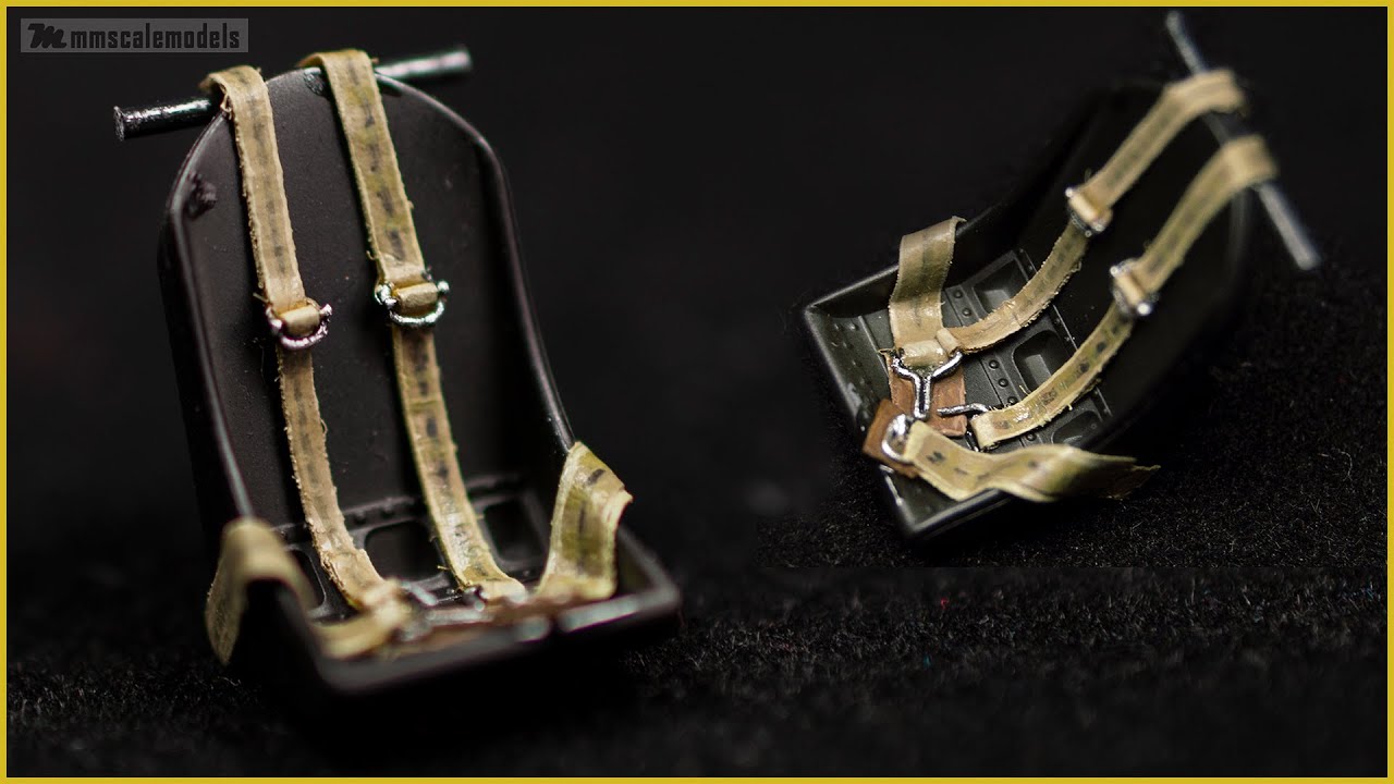 DIY Scale model SEAT BELTS - plastic model building tutorial