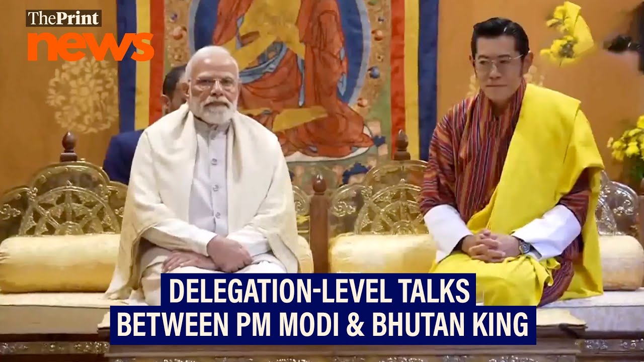 PM Narendra Modi & Bhutan King Druk Gyalpo hold delegation-level talks