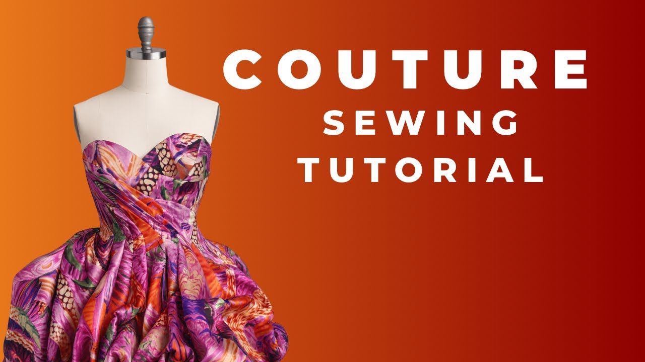 Couture Sewing Tutorial: How to Hand Sew Pleats with Heavy Fabrics 