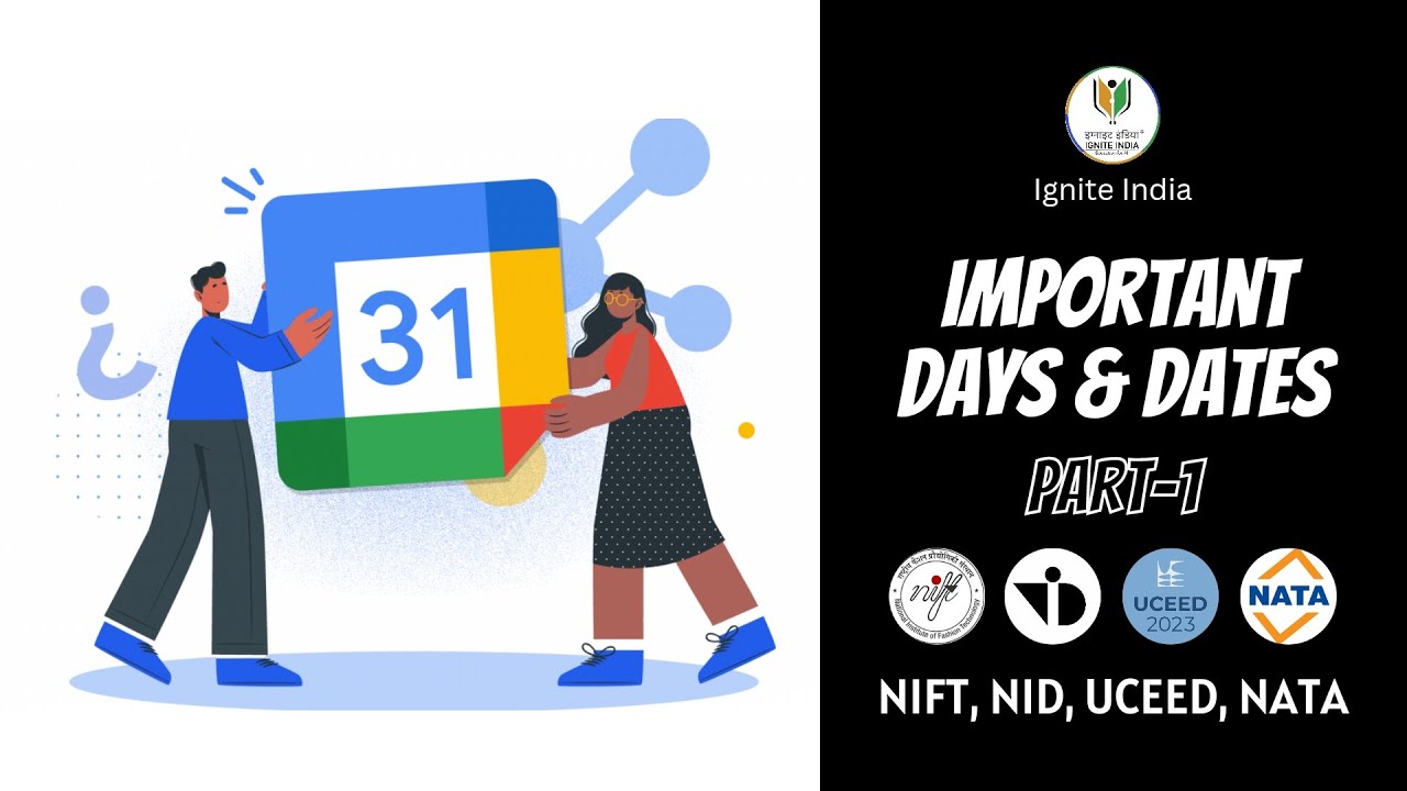 GK - NIFT NID NATA UCEED 2025 | GK Part 29 | Important days and dates | Ignite India Education