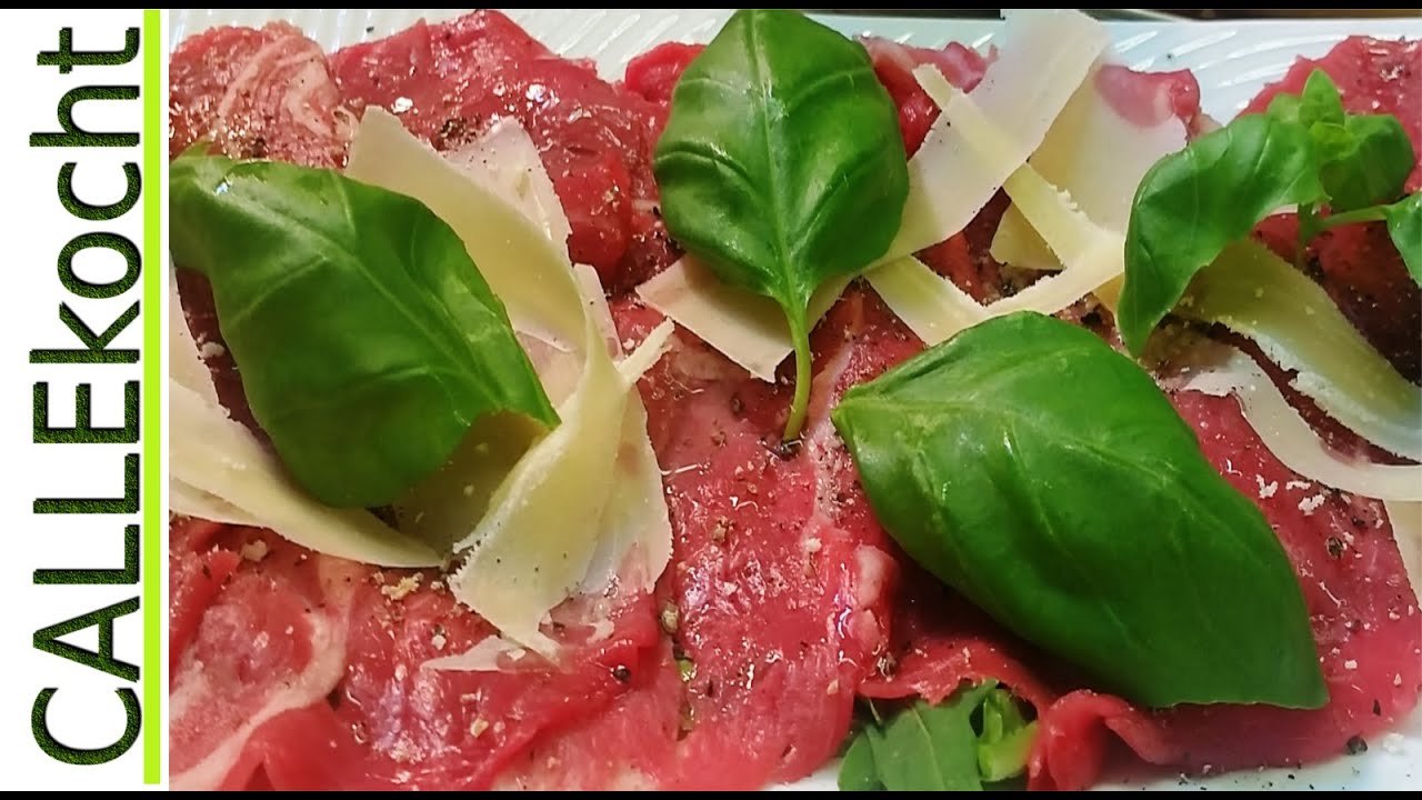Perfektes Carpaccio schneiden, klopfen und zubereiten - Rezept einfach mal selber machen