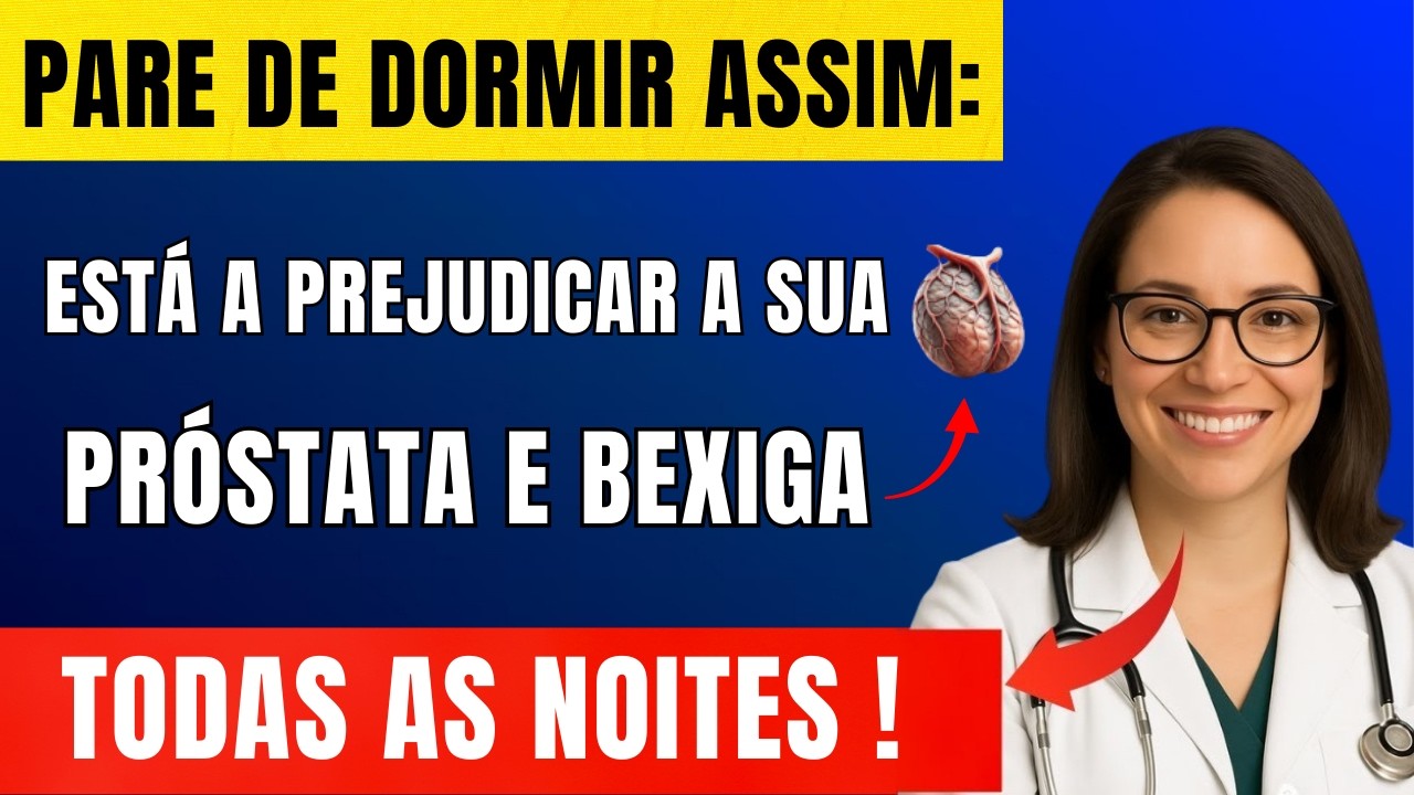 Urologista: Esta posição para dormir está a prejudicar a sua próstata e bexiga após os 60 anos.