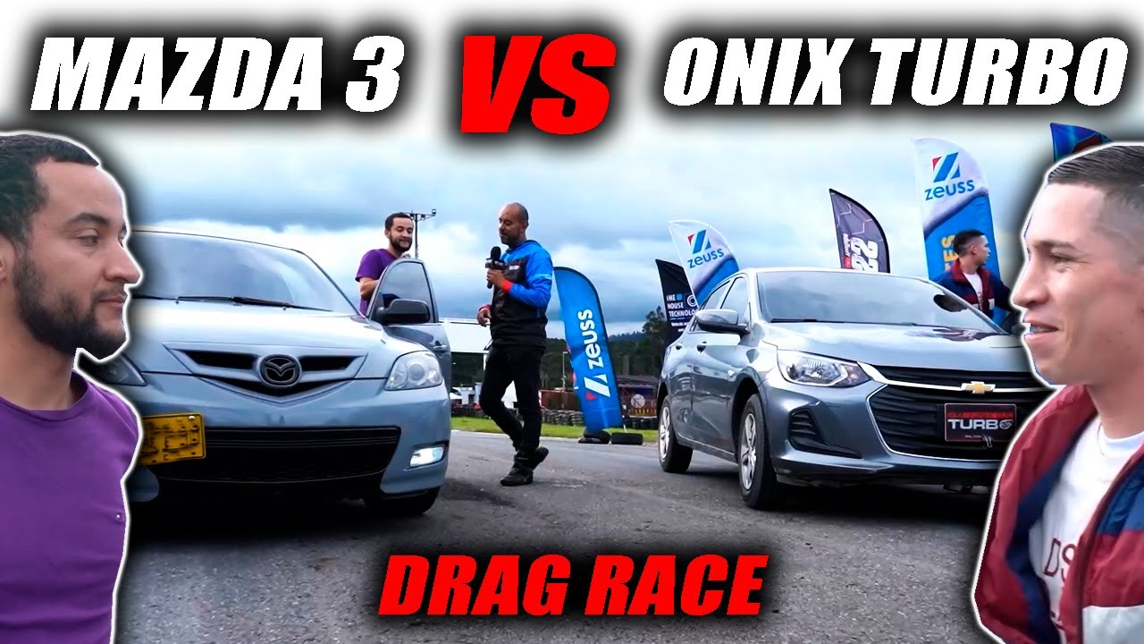 🔥ONIX Turbo VS MAZDA 3🔥Fullcars Drag Race