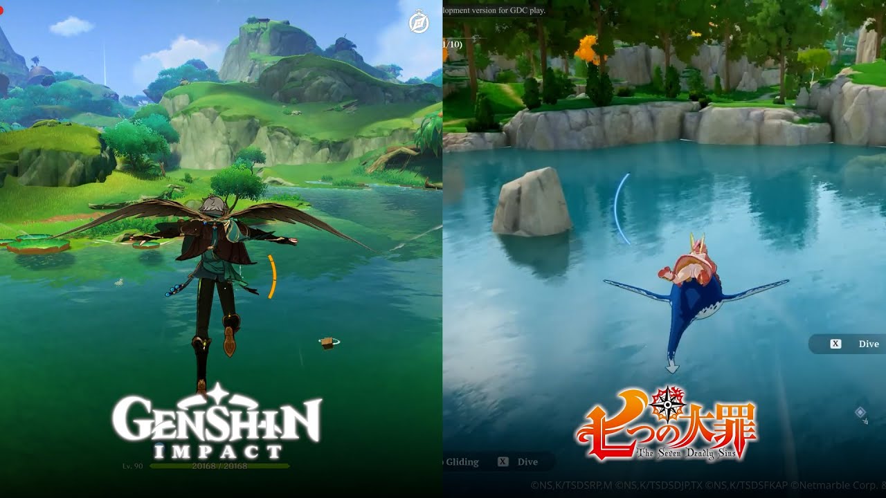 Genshin Impact vs The Seven Deadly Sins Origin