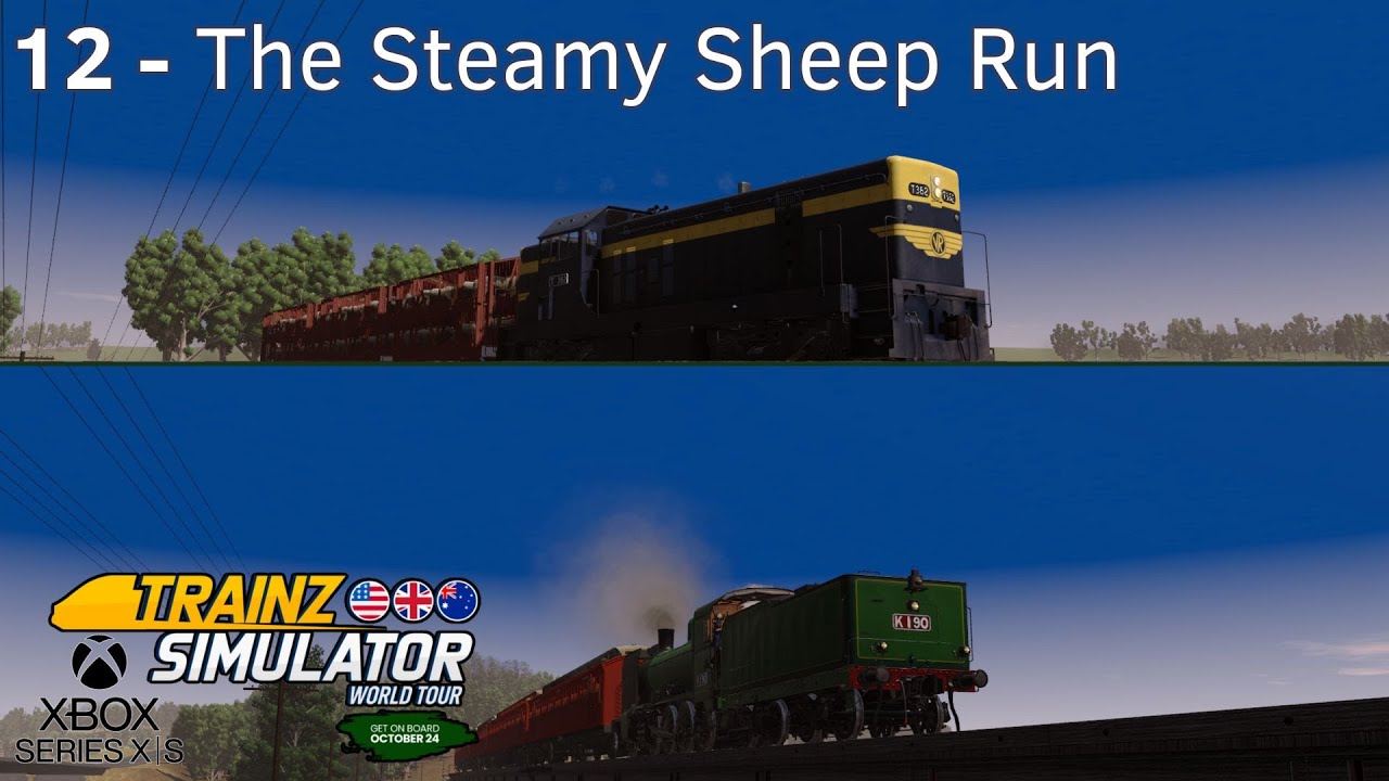 12 - The Steamy Sheep Run - Trainz Simulator World Tour - Xbox Series X