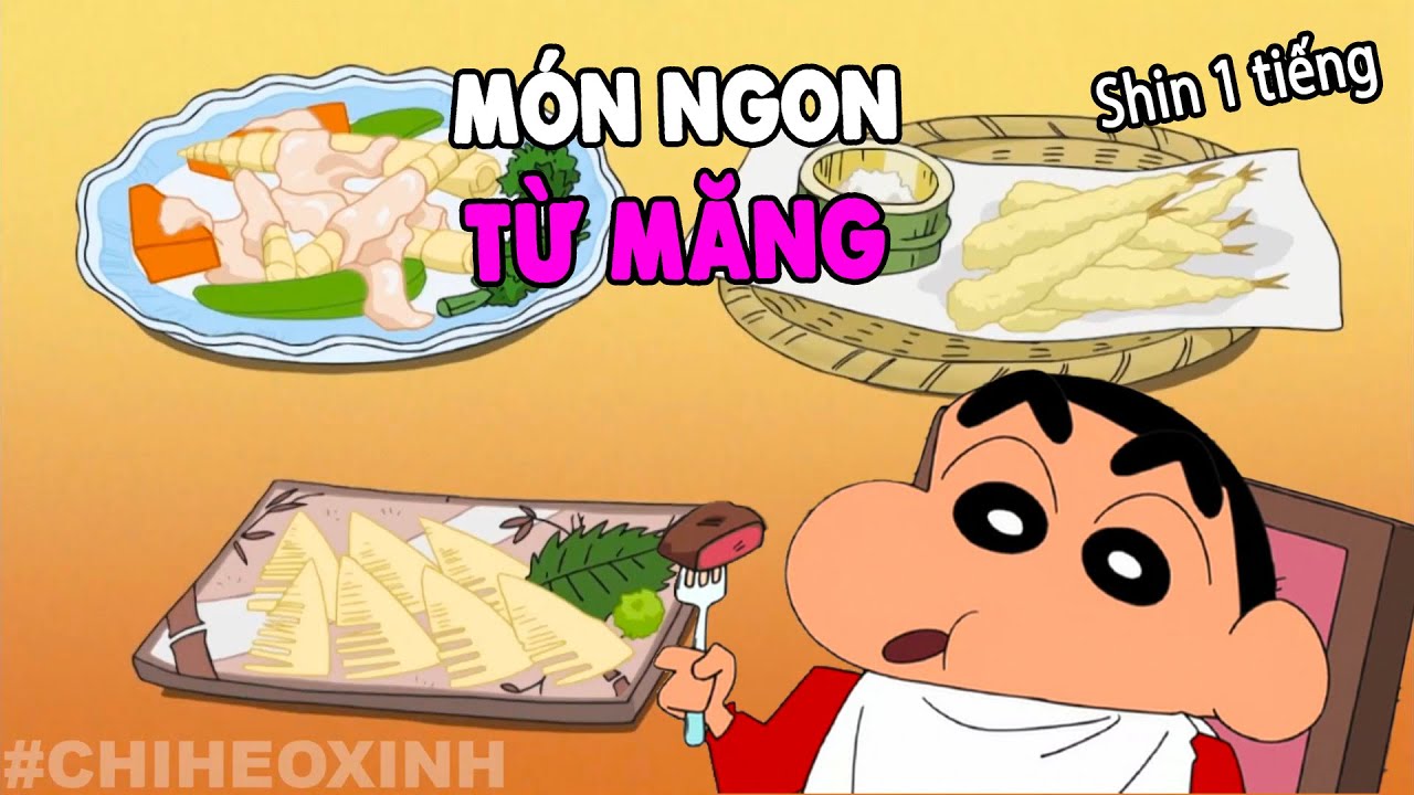 1 Tiếng Ăn Cơm Siêu Tổng Hợp Shin - Cấm Cười Khi Ăn Phần 20 | Shin Cậu Bé Bút Chì Lồng Tiếng