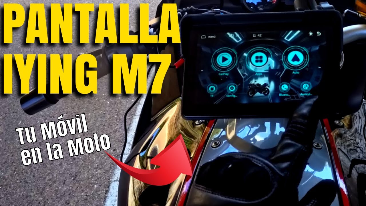 ¿Móvil en la moto sin romper la cámara? CarPlay IYING M7