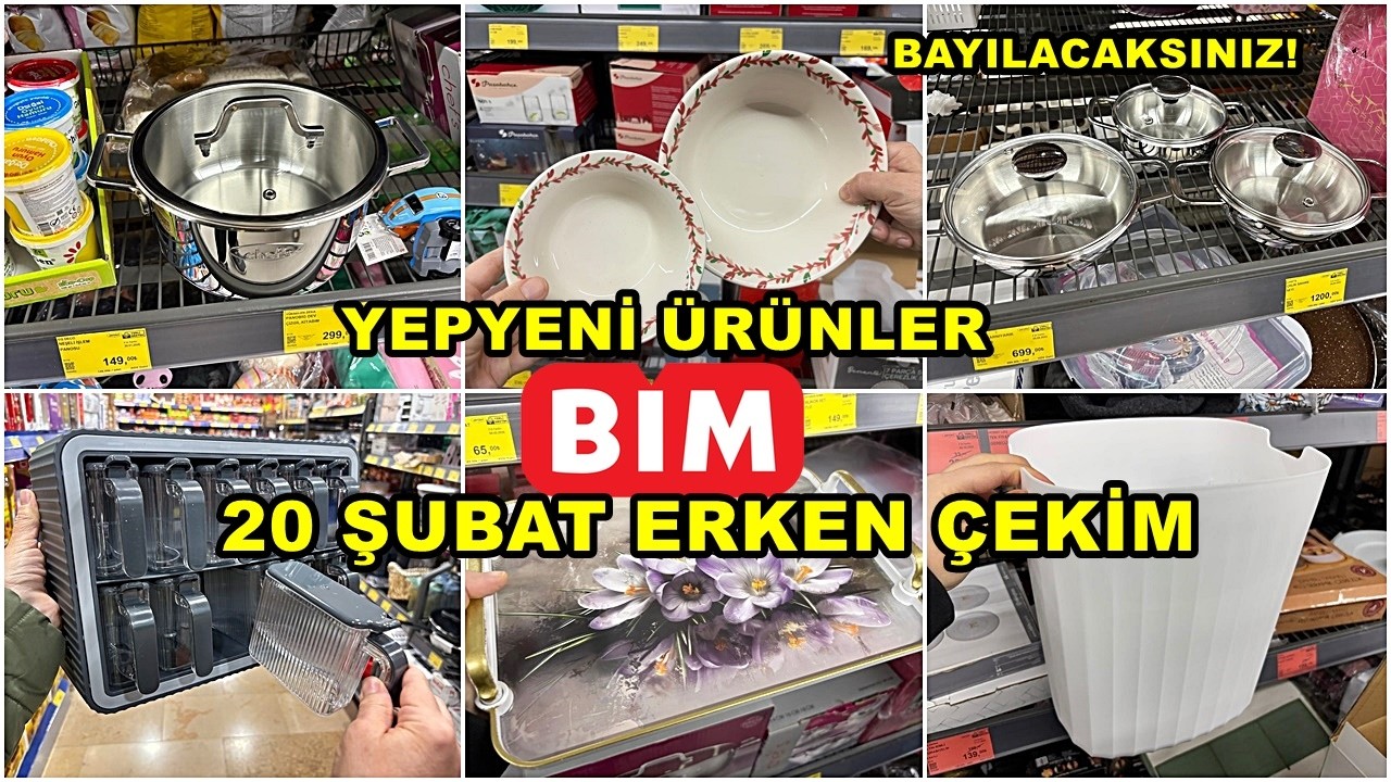 BİME GELDİ HEMEN ALDIK💃BİM 20 ŞUBAT 2026 CUMA💃/GERÇEK İLK VE TEK ERKEN ÇEKİM❗️/YEPYENİ ÜRÜNLER/