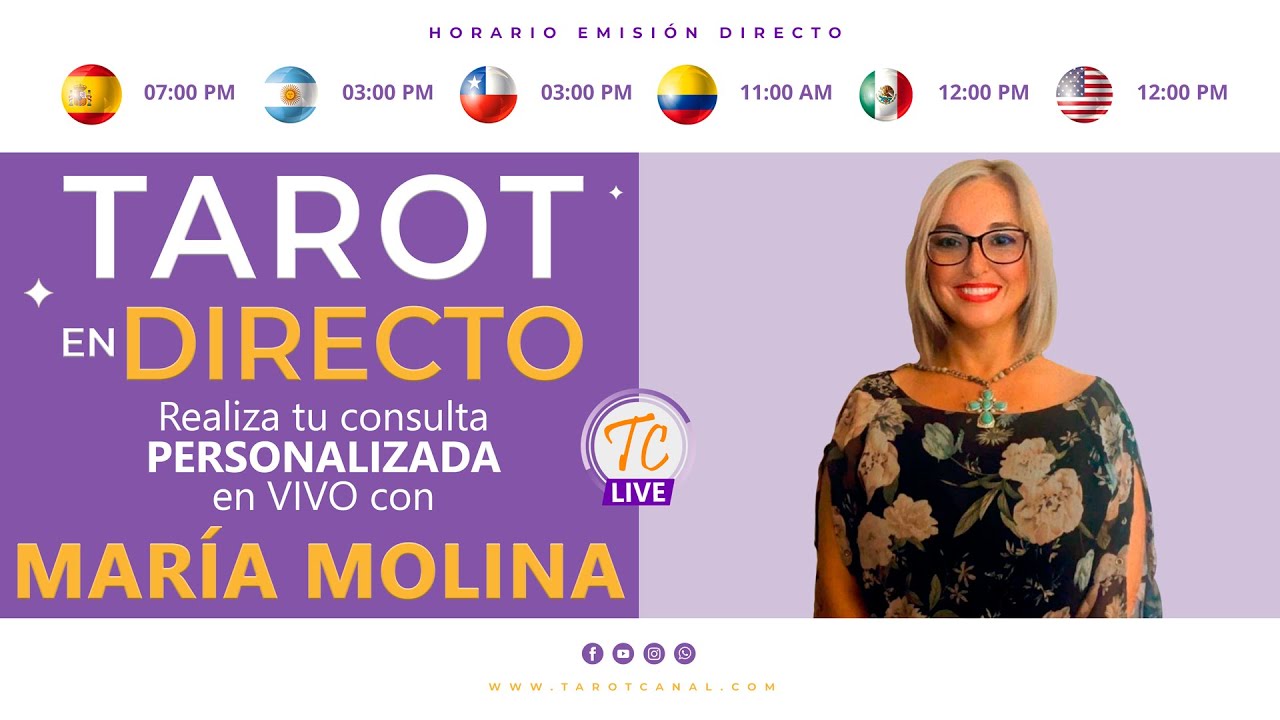 📺 #TarotEnDirecto - #Mar&iacute;aMolina | #TarotCanal