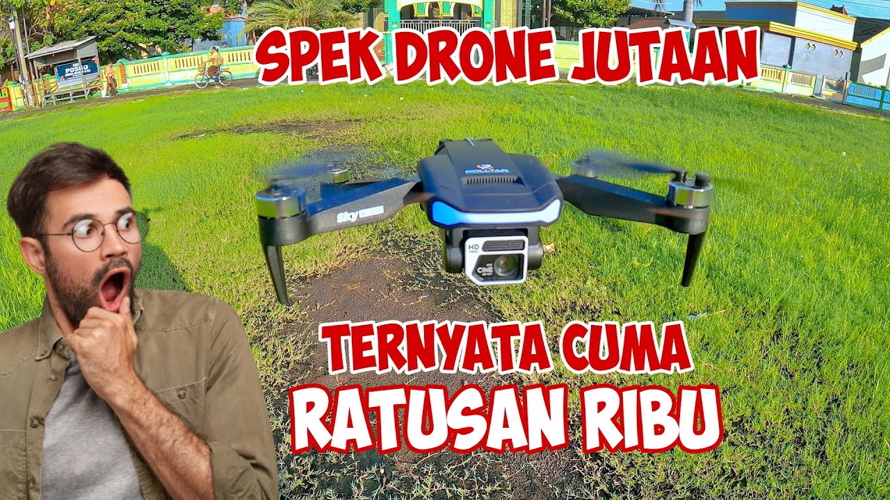 DRONE PEMULA TERBAIK‼️ Review Fitur POLLTAR JG-99 Drone Dibawah 1 Juta GPS Brushless Kamera Bagus