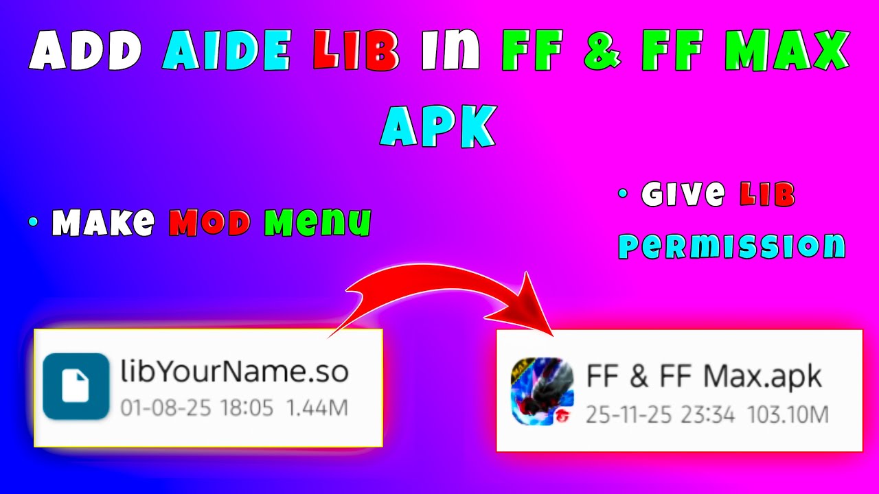 How To Add Lib Permission In FF & FF Max APK | DevelopEye Tutorials