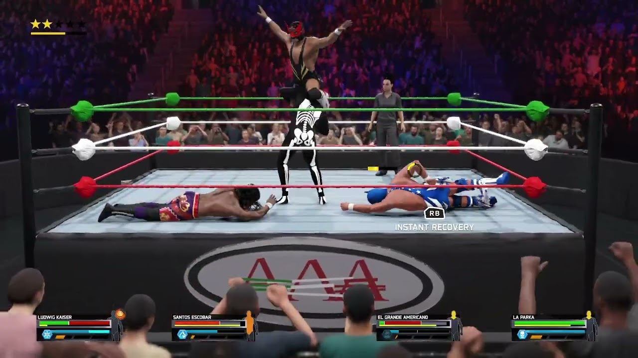 WWE 2K25: Великий Американец против Оригинала; Великий Американец против Сантоса Эскобара против ...