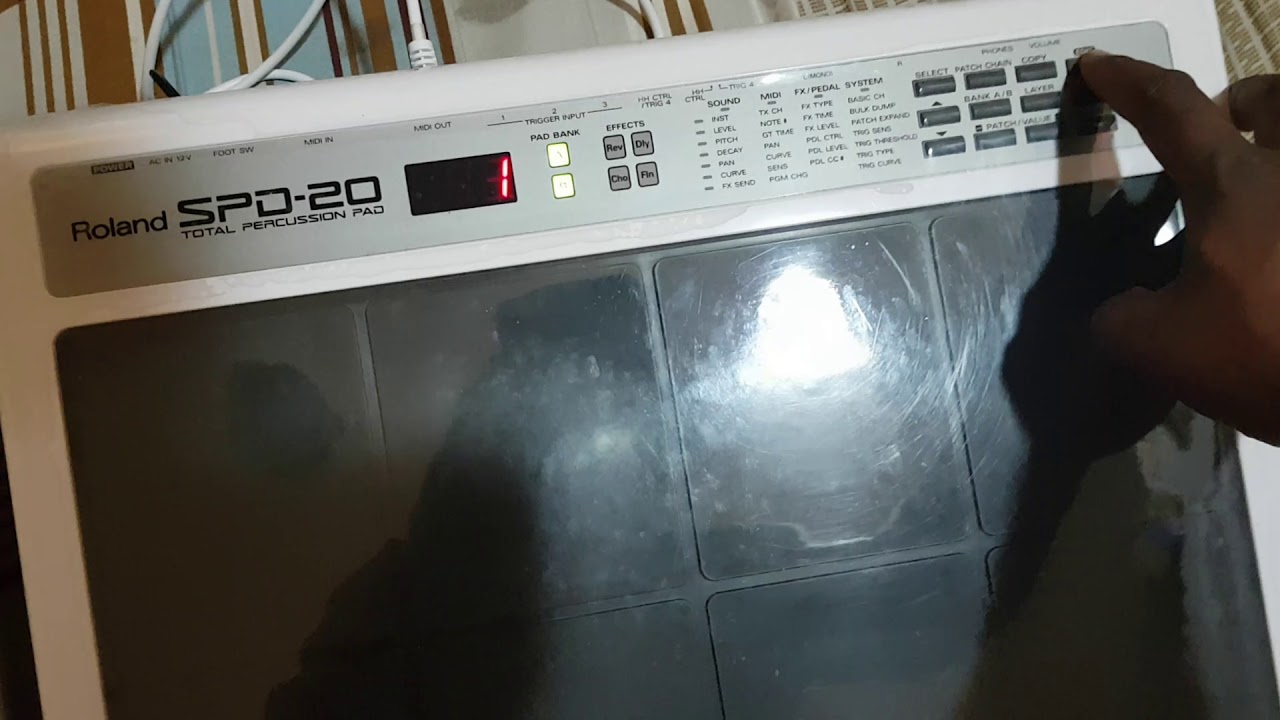 Roland SPD 20 how to bulk dump #tamil  #music 
