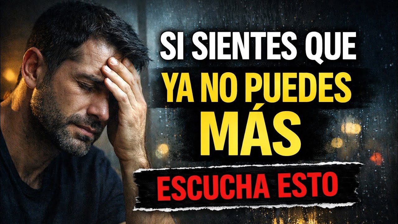 Si sientes que ya no puedes más. Escucha esto 