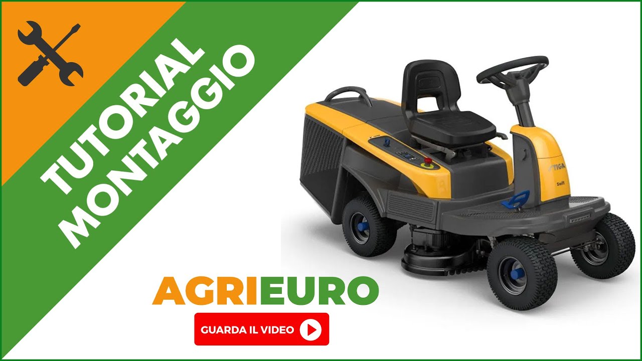 Trattorino tagliaerba Stiga Swift 372e: montaggio