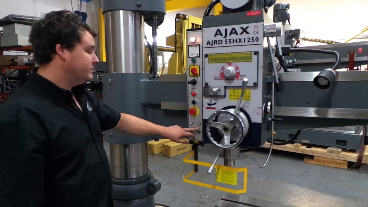 AJRD55H Radial Drill Operation