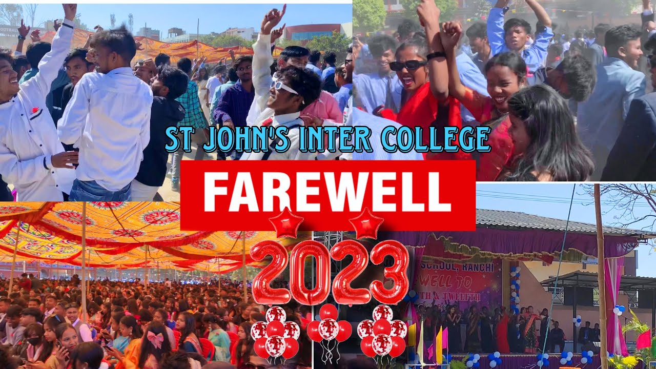 FAREWELL 🤟🏻🥳 || St John’s Inter College Ranchi || 4 feb 2023 #sanjuvlogsyt #ranchi