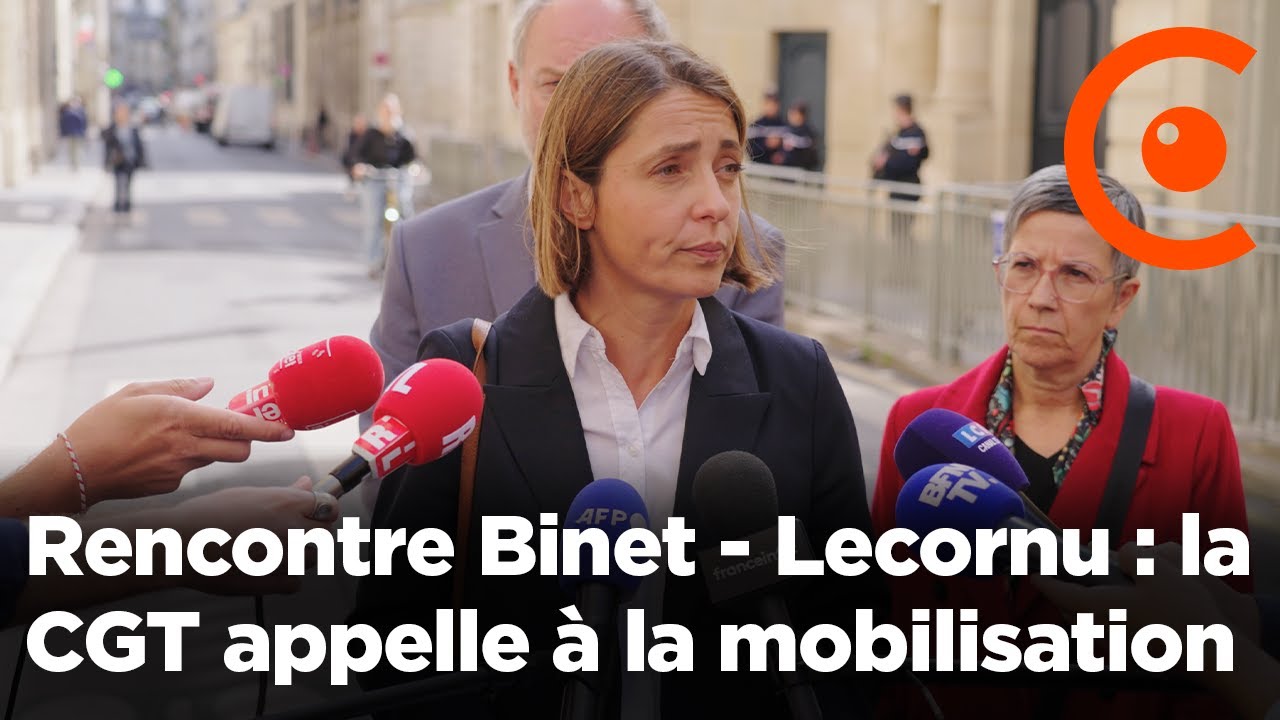 Rencontre Binet - Lecornu à Matignon : la CGT appelle à la mobilisation le 18 septembre