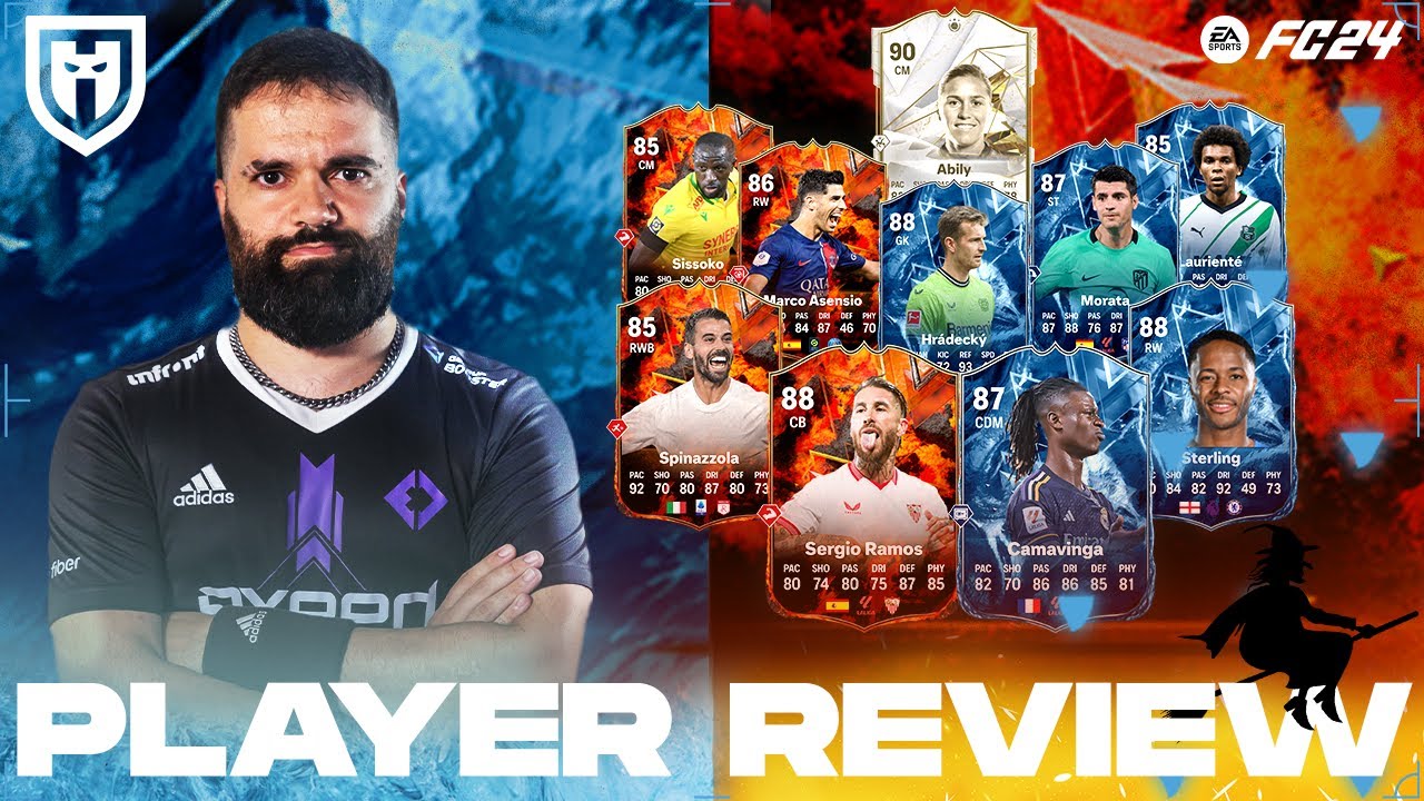 RAMOS 88 STERLING 88 CAMAVINGA 87 SISSOKO 85 SPINAZZOLA 85 LAURIENTE 85 ABILY | FIRE ICE FC24 REVIEW