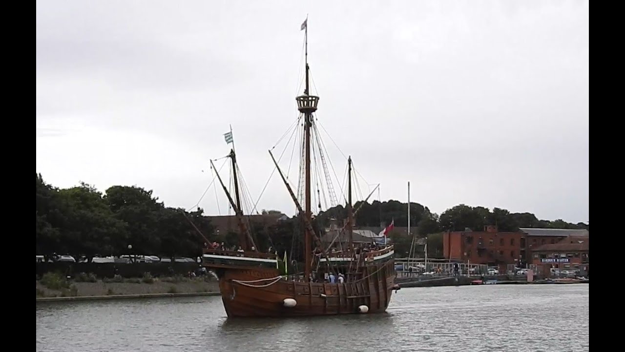 The 'Matthew' ship, in Bristol harbour