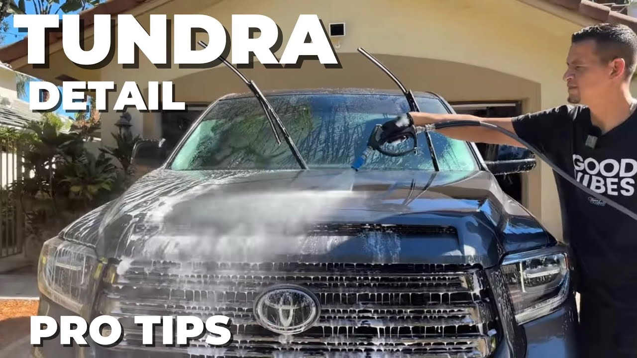 How I WASH & CLEAN a DIRTY Toyota Tundra! FULL Car Detailing Process
