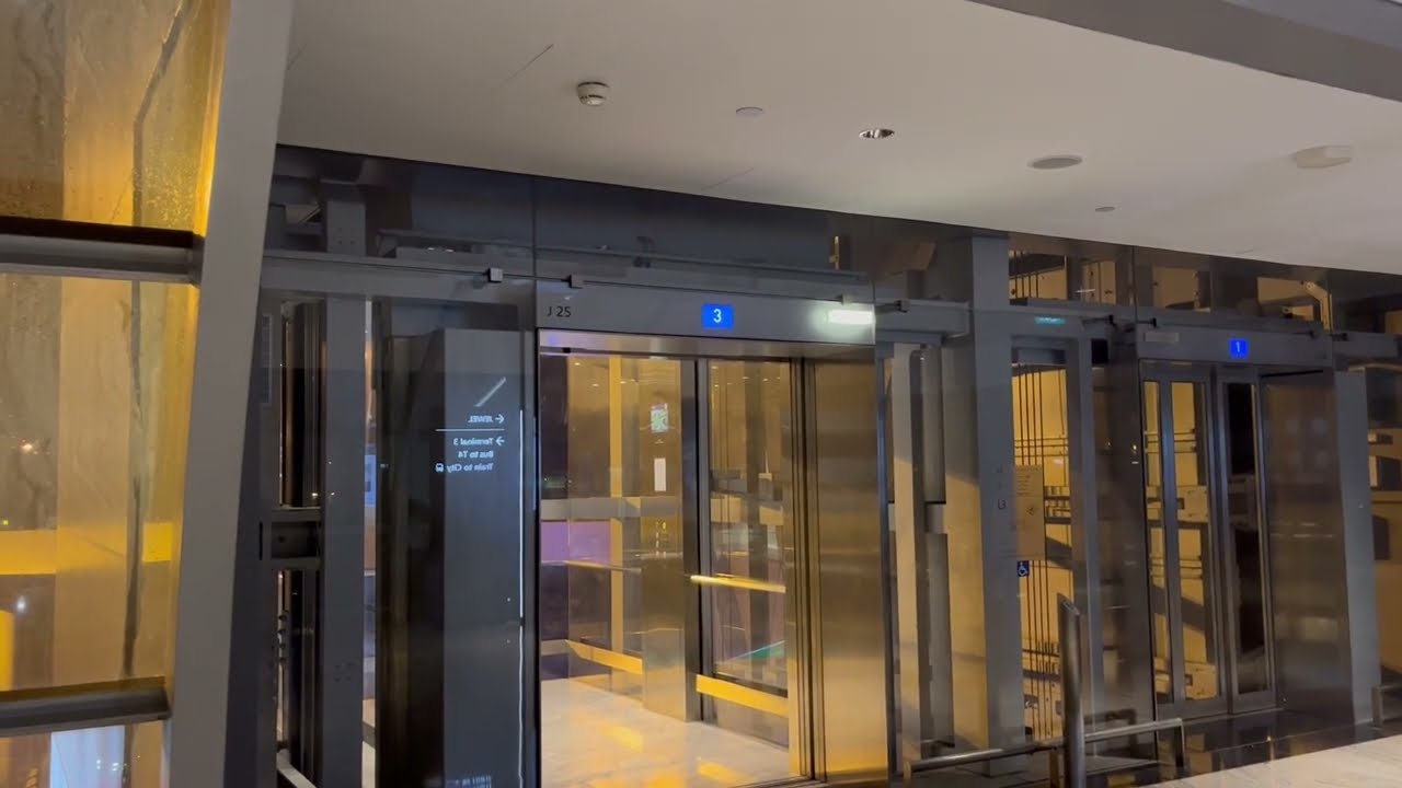 2x Schindler Terminal 3 Link Bridge Elevators @ Jewel Changi Airport, Changi, Singapore