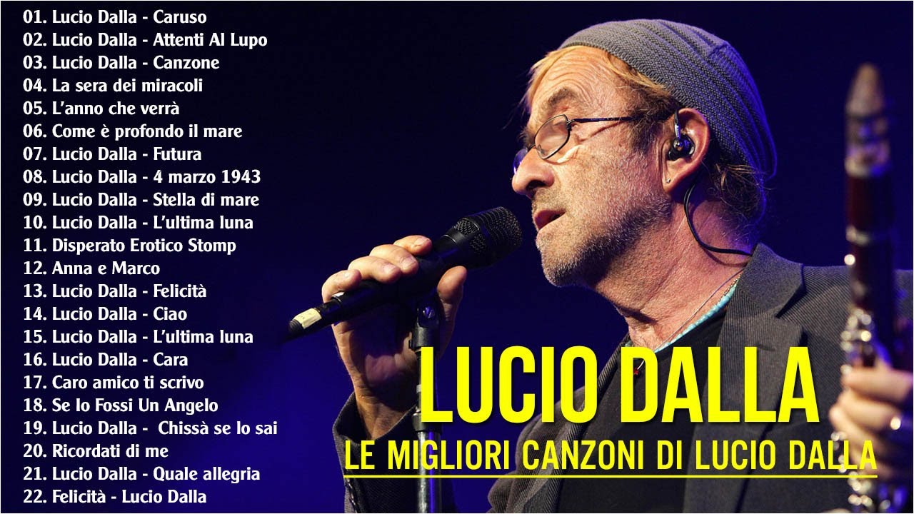 Le Più Belle Canzoni Di Lucio Dalla - I Più Grandi Successi Di Lucio Dalla - Lucio Dalla Medley