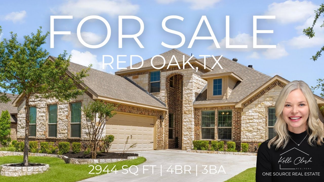 Spacious 4-Bedroom Home in Red Oak TX | 2 Beds Down + Game Room + Screened In Patio!