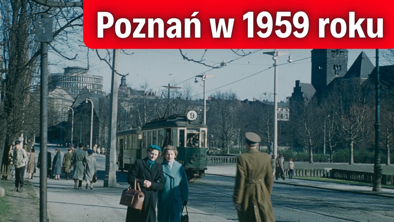 Miasto Poznań w 1959 roku na archiwalnych fotografiach
