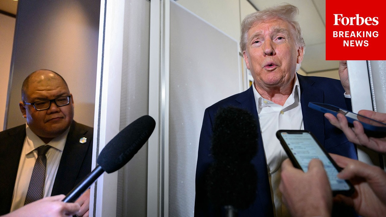 FULL AIR FORCE ONE GAGGLE: Trump Speaks To Reporters About Tariffs, Annual Physical, China, Dollar