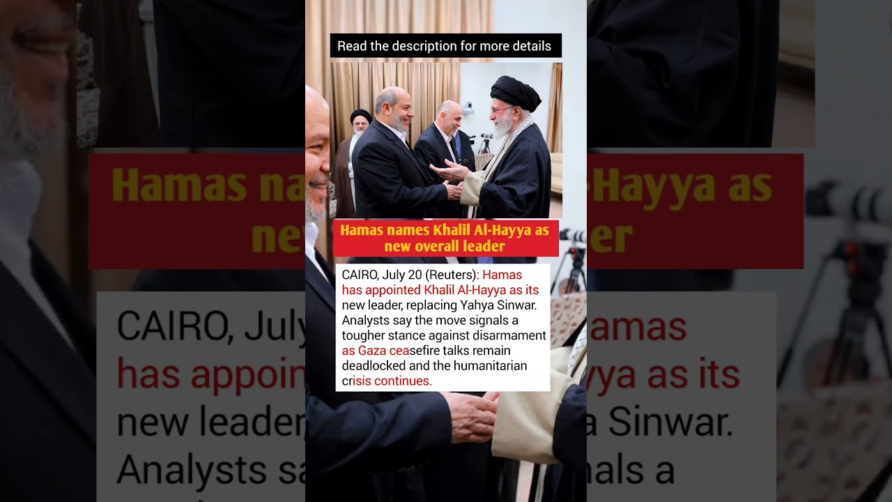 Hamas Names Khalil Al-Hayya as New Leader After Sinwar | Major Shift in Gaza Conflict